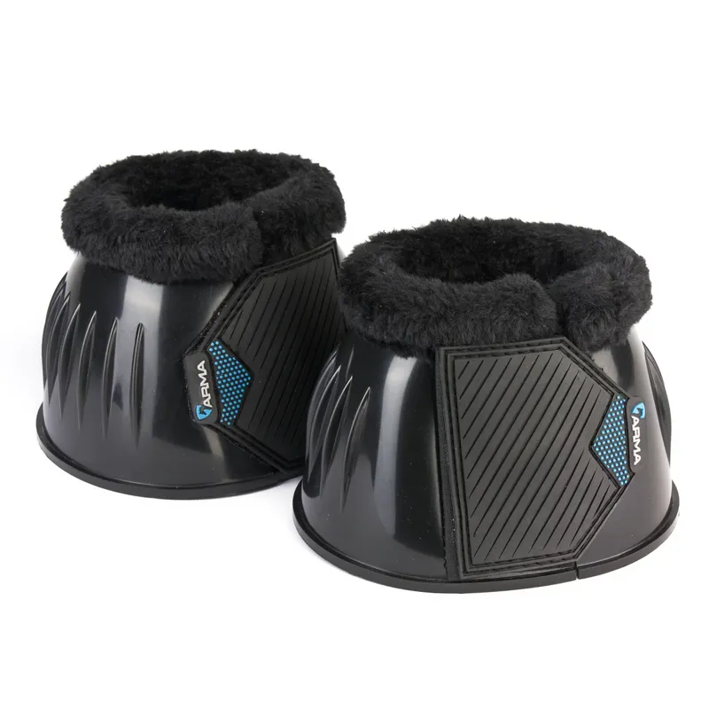 Shires ARMA Comfort Gloss Over Reach Boots - Black