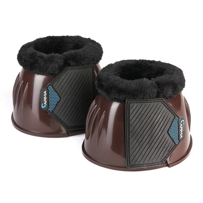 Shires ARMA Comfort Gloss Over Reach Boots - Brown