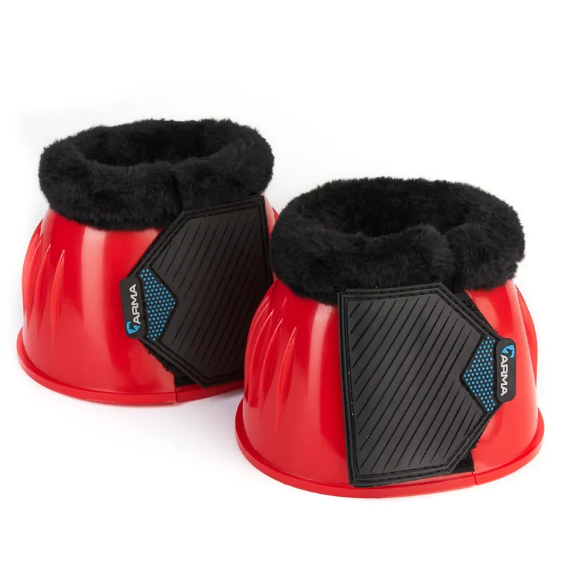 Shires ARMA Comfort Gloss Over Reach Boots - Red