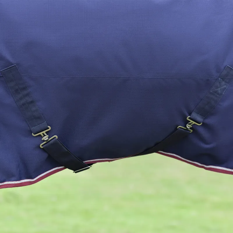 WeatherBeeta ComfiTec Essential Standard 100g Turnout Rug - Navy/Burgundy-4