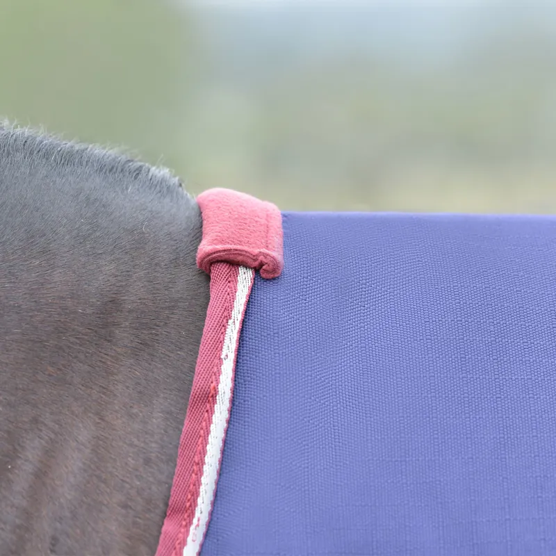 WeatherBeeta ComfiTec Essential Standard 360g Turnout Rug - Navy/Burgundy-1