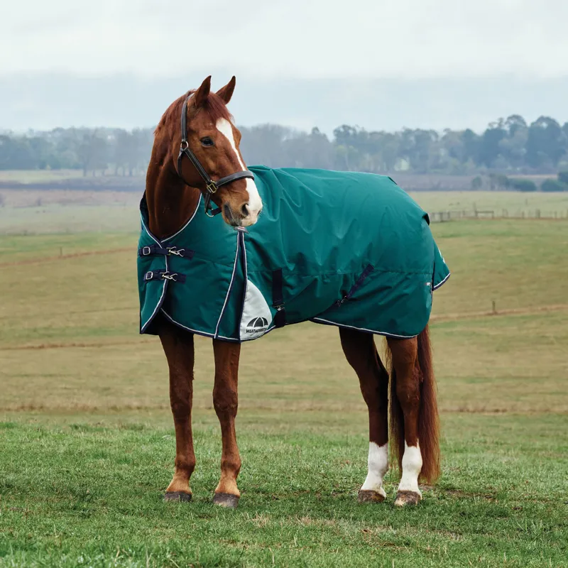 WeatherBeeta ComfiTec Plus Dynamic High Neck 0g Turnout Rug - Forest Green/Navy