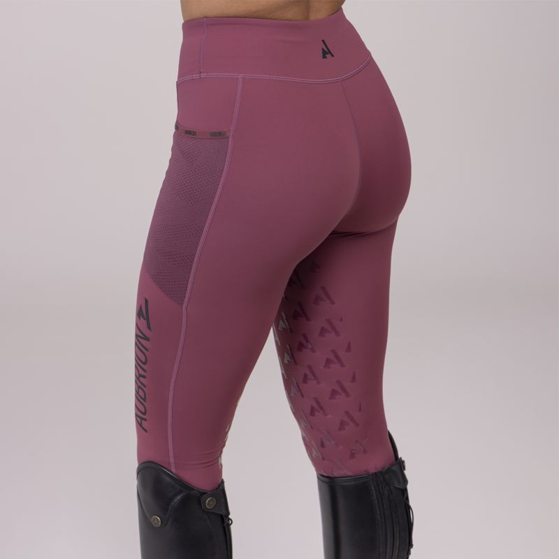 Aubrion React Non-Stop Riding Tights - Mauve-7