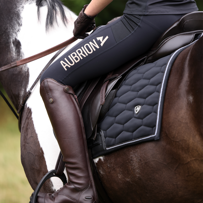 Aubrion Young Rider React Non-Stop Riding Tights - Shadow-2