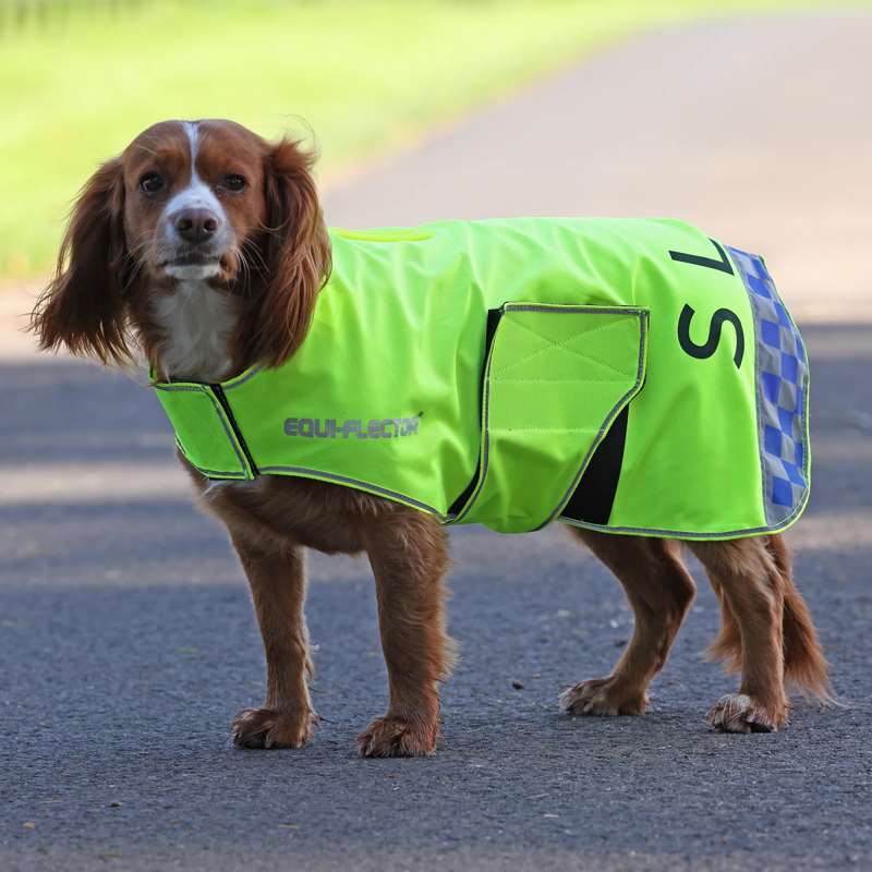 Shires EQUI-FLECTOR Mesh Dog Coat - Yellow-1