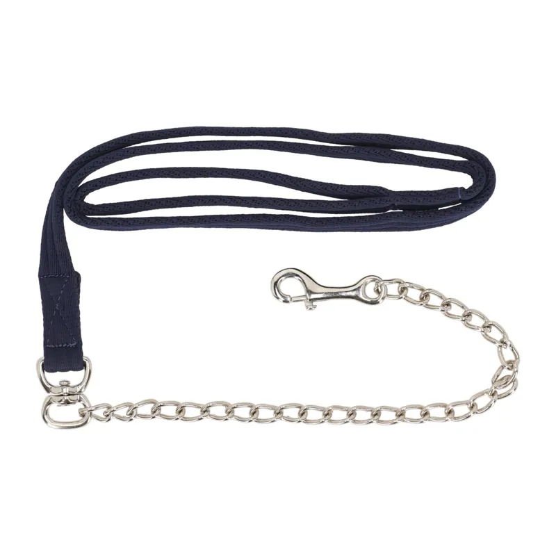 QHP Soft Leadrope with Chain - Navy - 2m