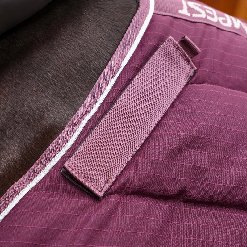 Shires Tempest Original 300 Stable Rug and Neck - Burgundy-5