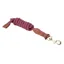 Shires Velociti Lusso Leather Lead Rope - Burgundy