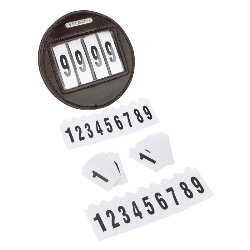 Shires Velociti Round 4 Number Holder - Havana-1