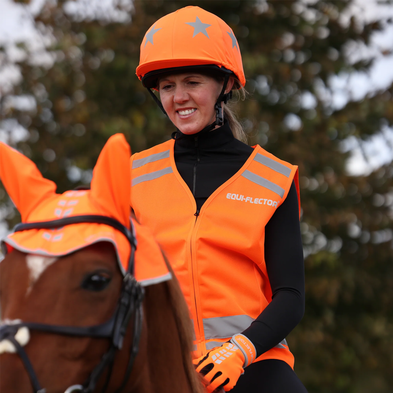Shires EQUI-FLECTOR Safety Vest - Orange-2