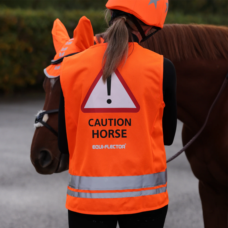 Shires EQUI-FLECTOR Safety Vest - Orange-4