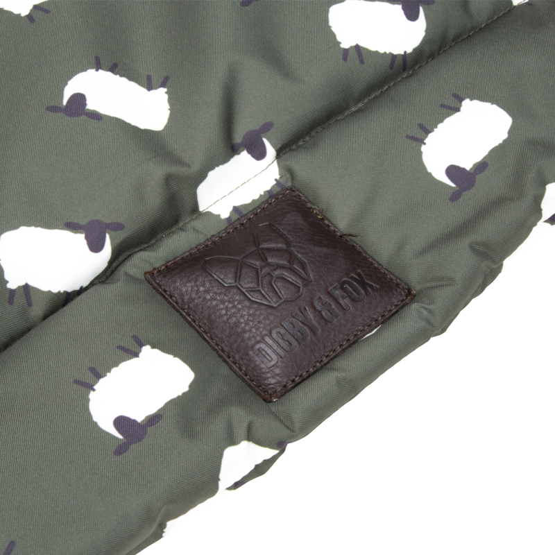 Shires Digby and Fox Waterproof Padded Dog Bed - Sheep-1