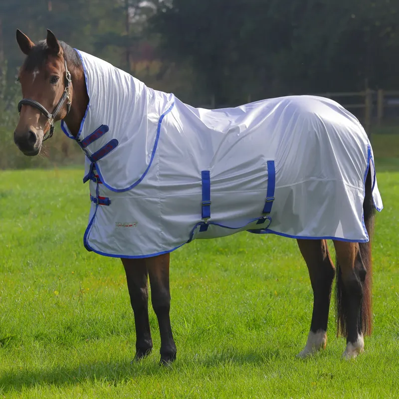 Shires Tempest Original Fly Rug and Neck Set - White