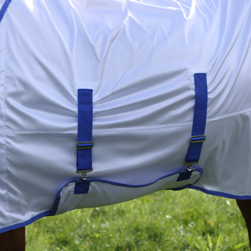 Shires Tempest Original Fly Rug and Neck Set - White-1