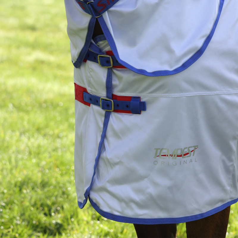 Shires Tempest Original Fly Rug and Neck Set - White-3