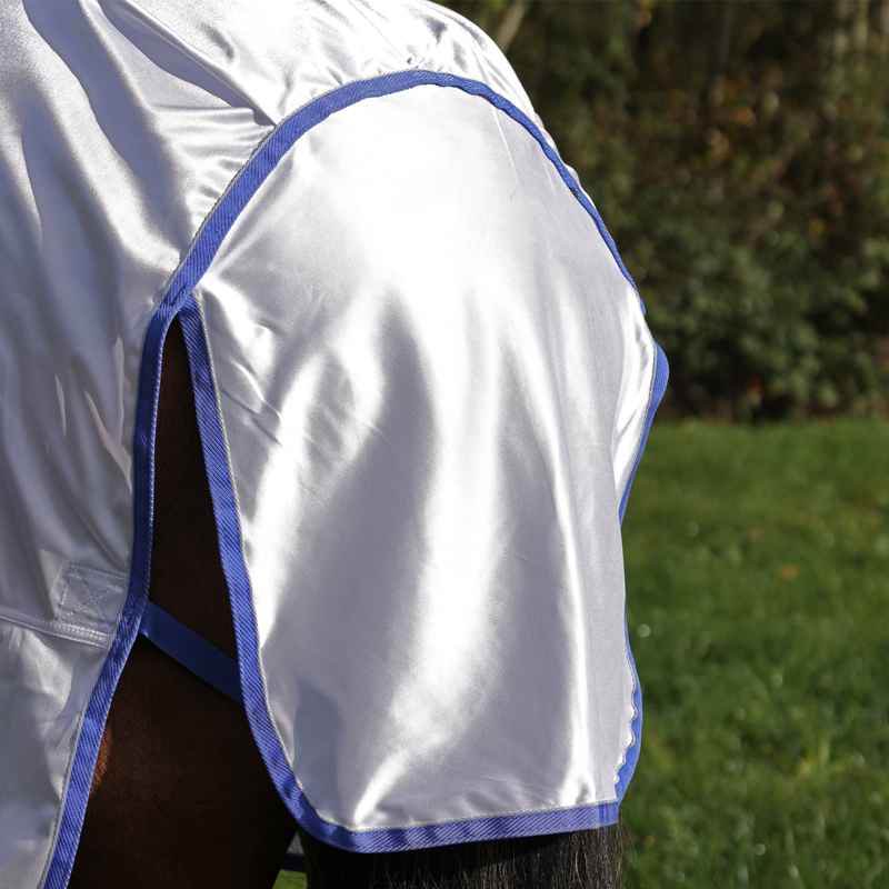 Shires Tempest Original Fly Rug and Neck Set - White-5