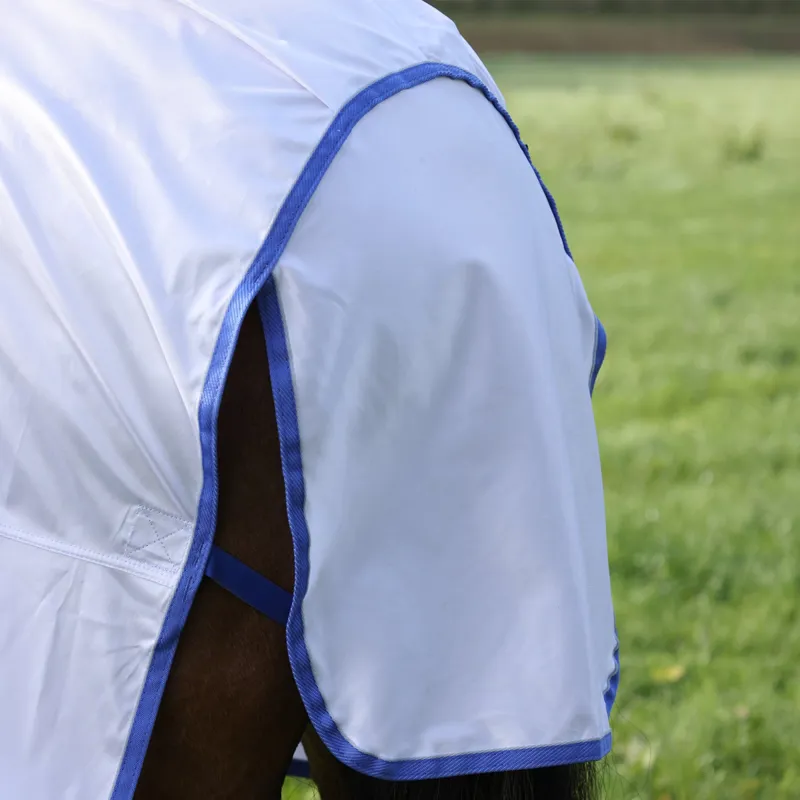 Shires Tempest Original Fly Rug and Neck Set - White-4