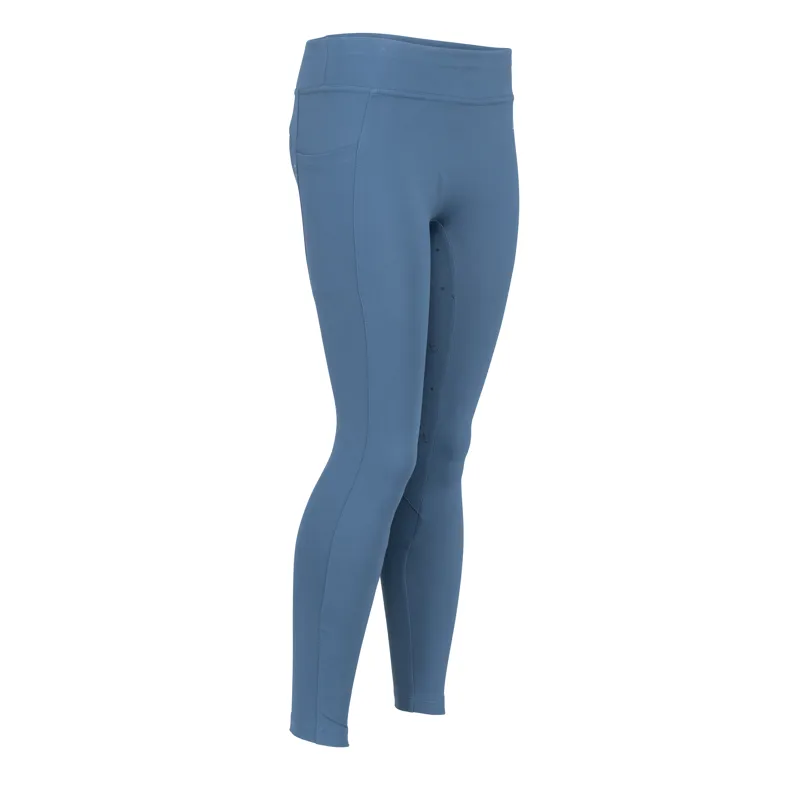 Aubrion Equestrian Young Rider Riding Winter Tights - Estate Blue-3