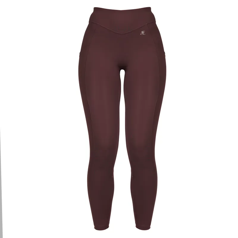 Aubrion Equestrian Winter Riding Tights - Espresso-4