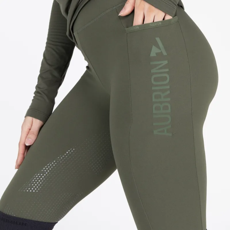 Aubrion React Winter Tights - Khaki-6