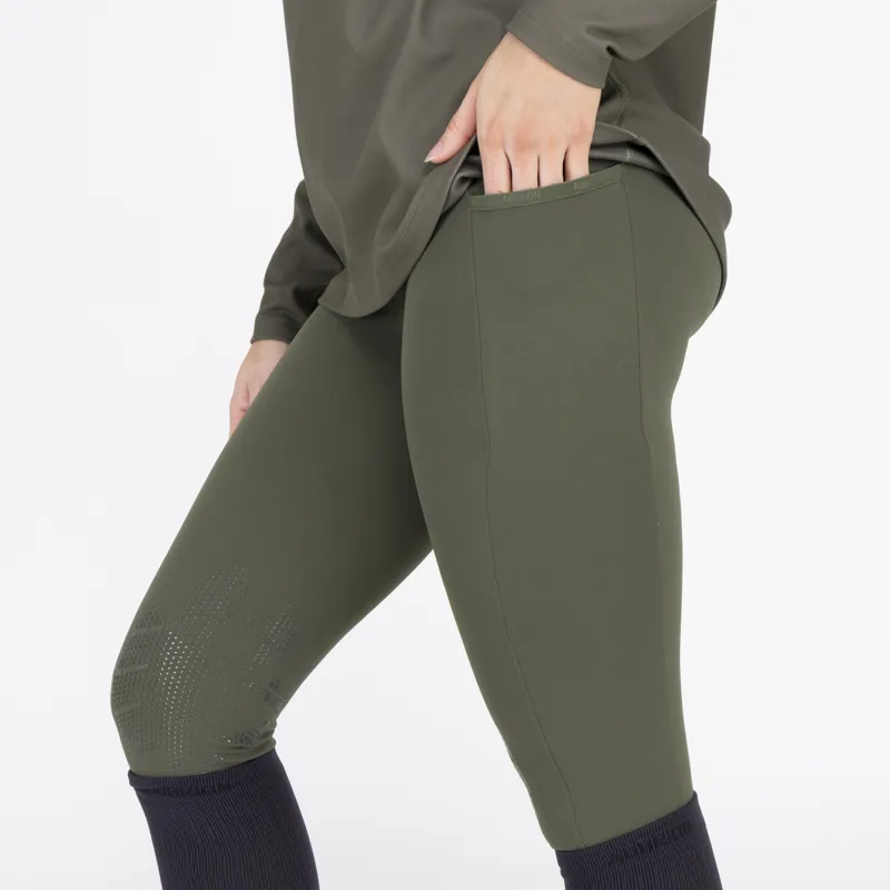 Aubrion React Crossover Riding Tights - Khaki-7