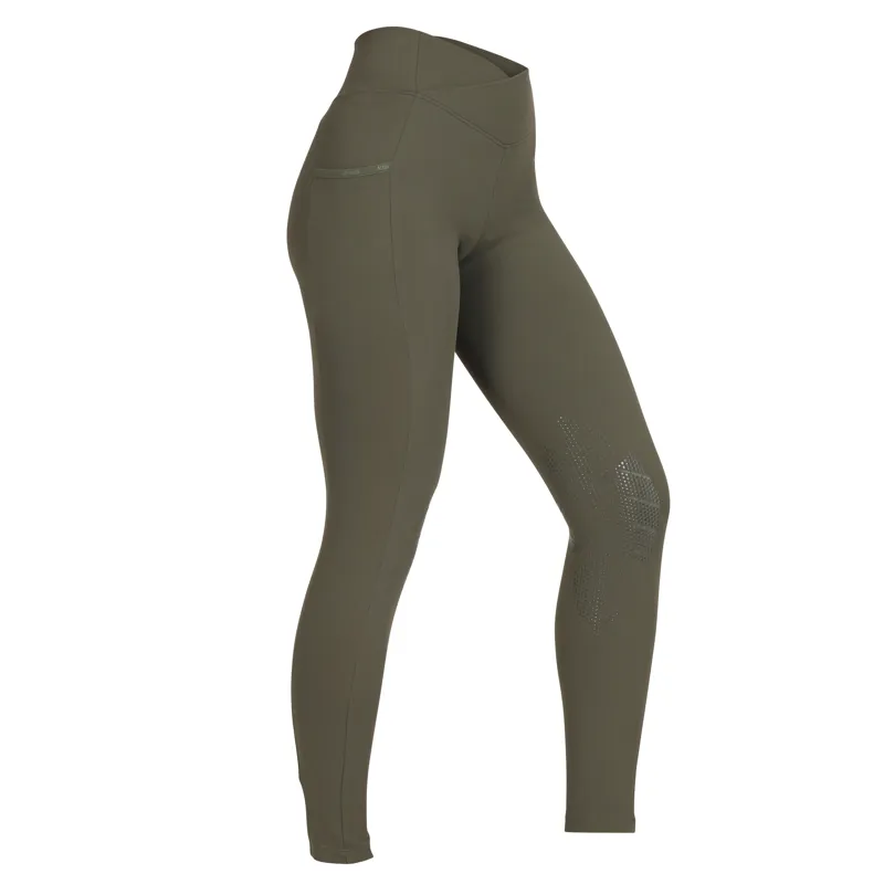 Aubrion React Crossover Riding Tights - Khaki