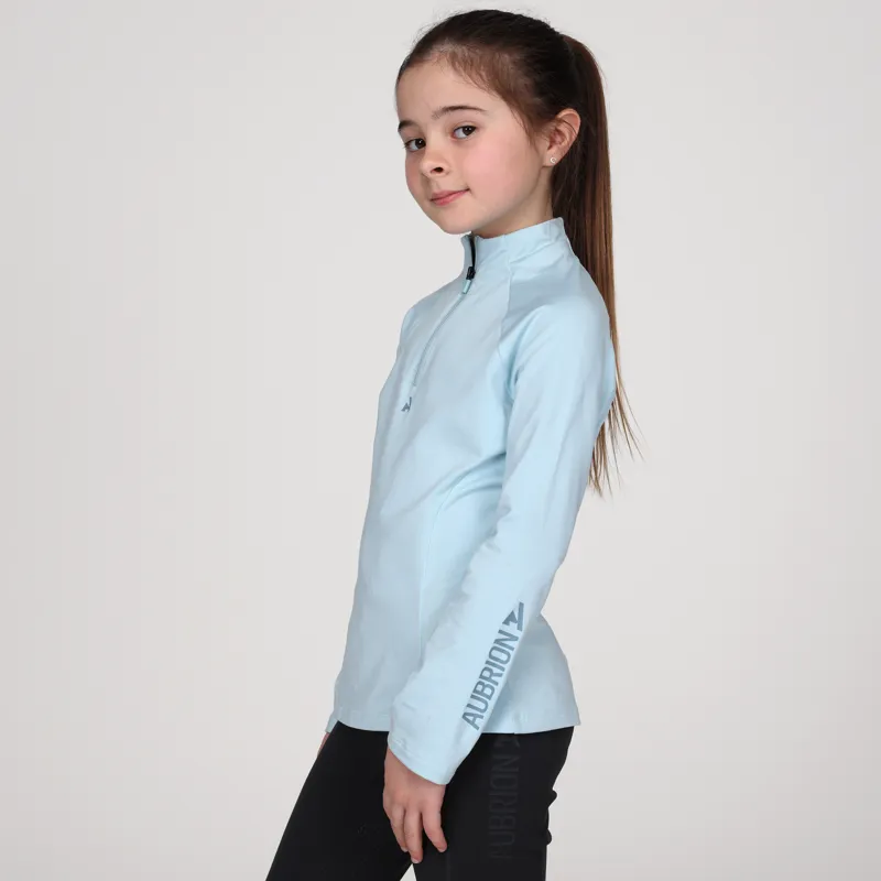 Aubrion Young Rider React Winter Base Layer - Arctic Blue-1