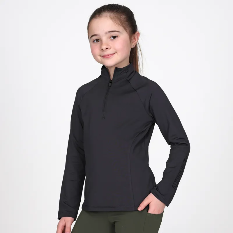 Aubrion Young Rider React Winter Base Layer - Charcoal-1