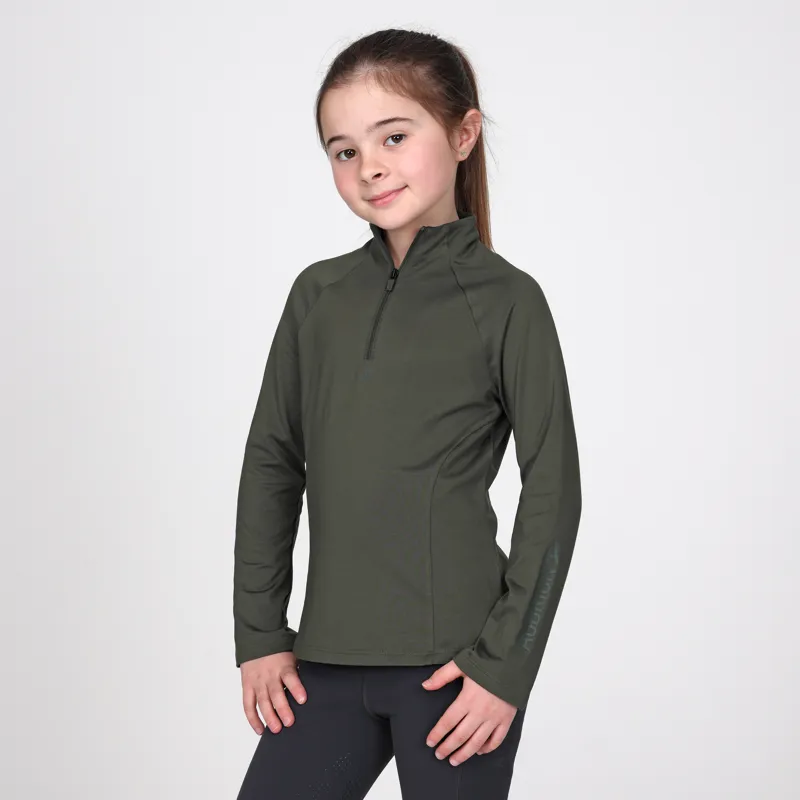 Aubrion Young Rider React Winter Base Layer - Khaki-1