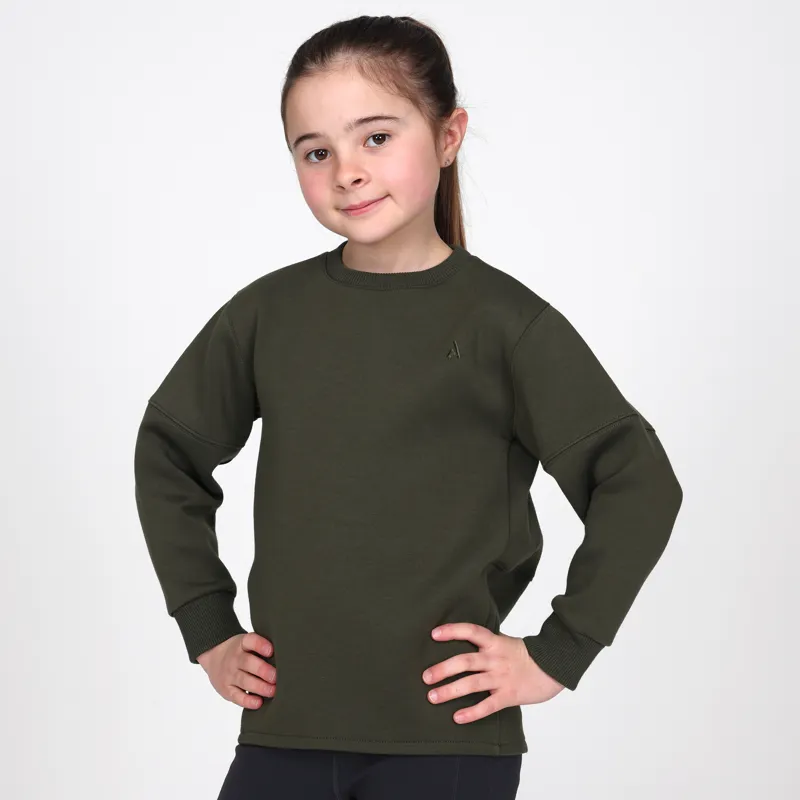 Aubrion Young Rider React Sweatshirt - Khaki-1