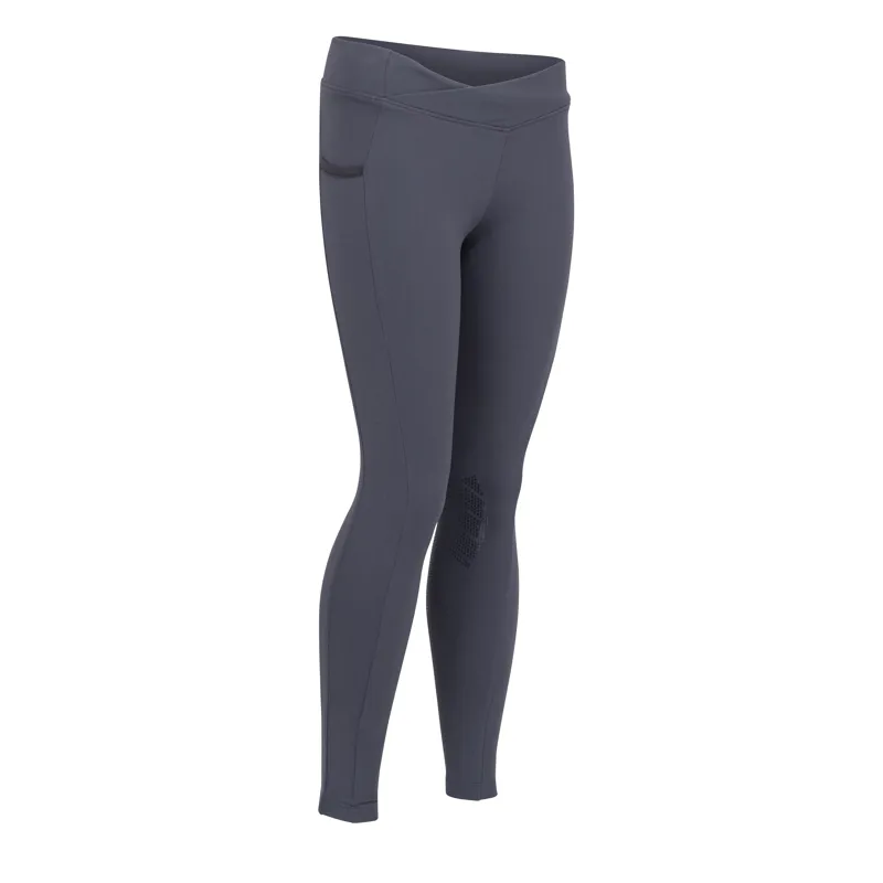 Aubrion Young Rider React Crossover Riding Tight - Charcoal-1