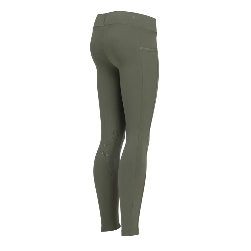 Aubrion Young Rider React Crossover Riding Tight - Khaki-3