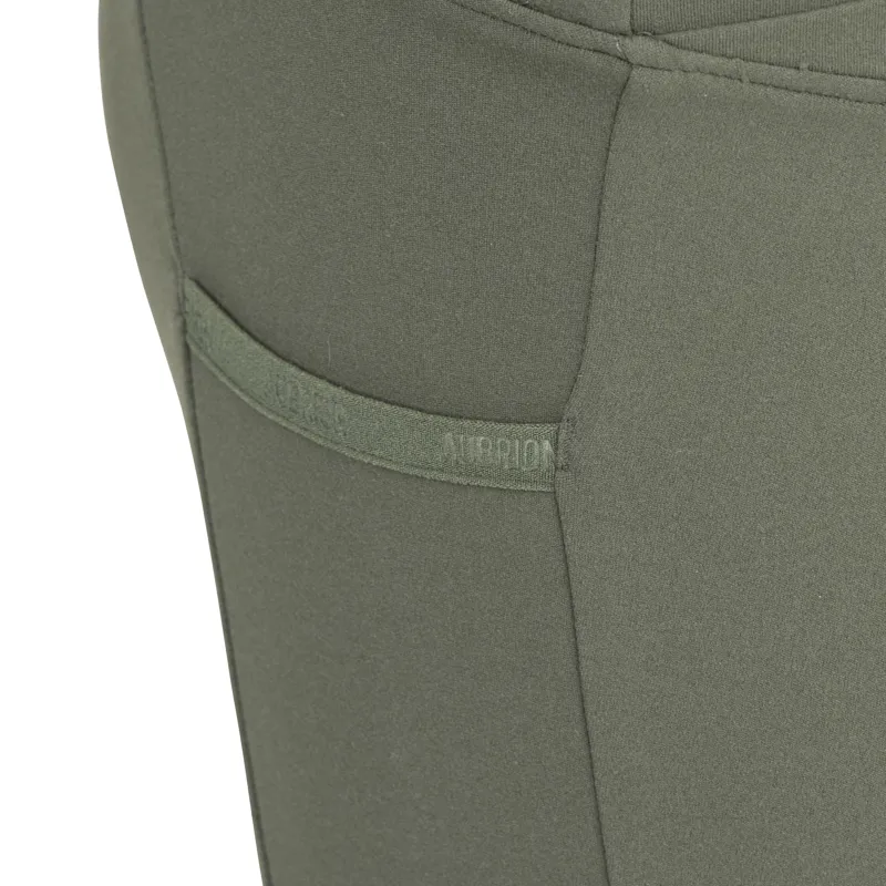 Aubrion Young Rider React Crossover Riding Tight - Khaki-8