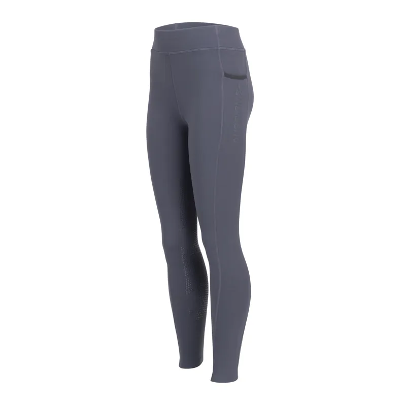 Aubrion Young Rider React Winter Tights - Charcoal