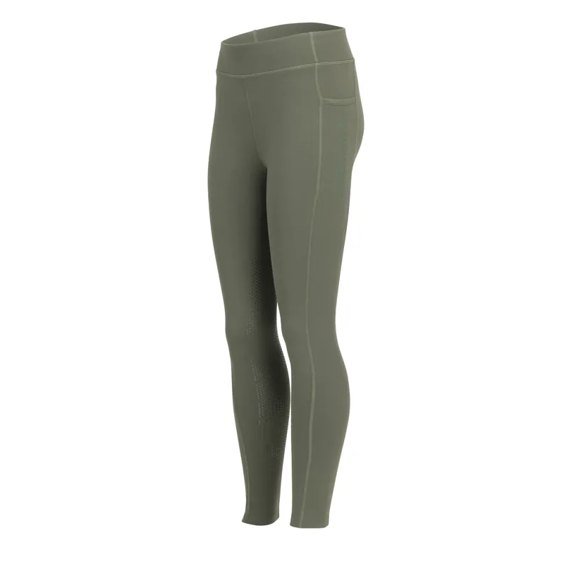 Aubrion Young Rider React Winter Tights - Khaki
