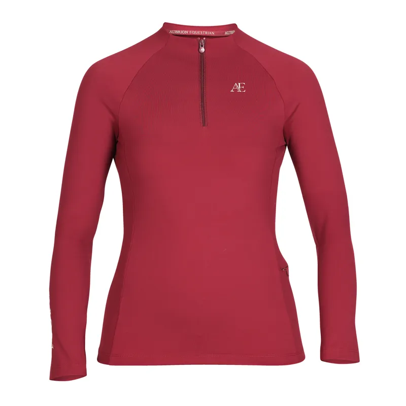 Aubrion Equestrian Winter Long Sleeve Base Layer - Port-3