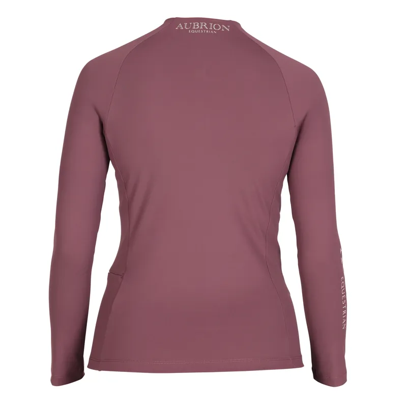 Aubrion Equestrian Winter Long Sleeve Base Layer - Thistle-7