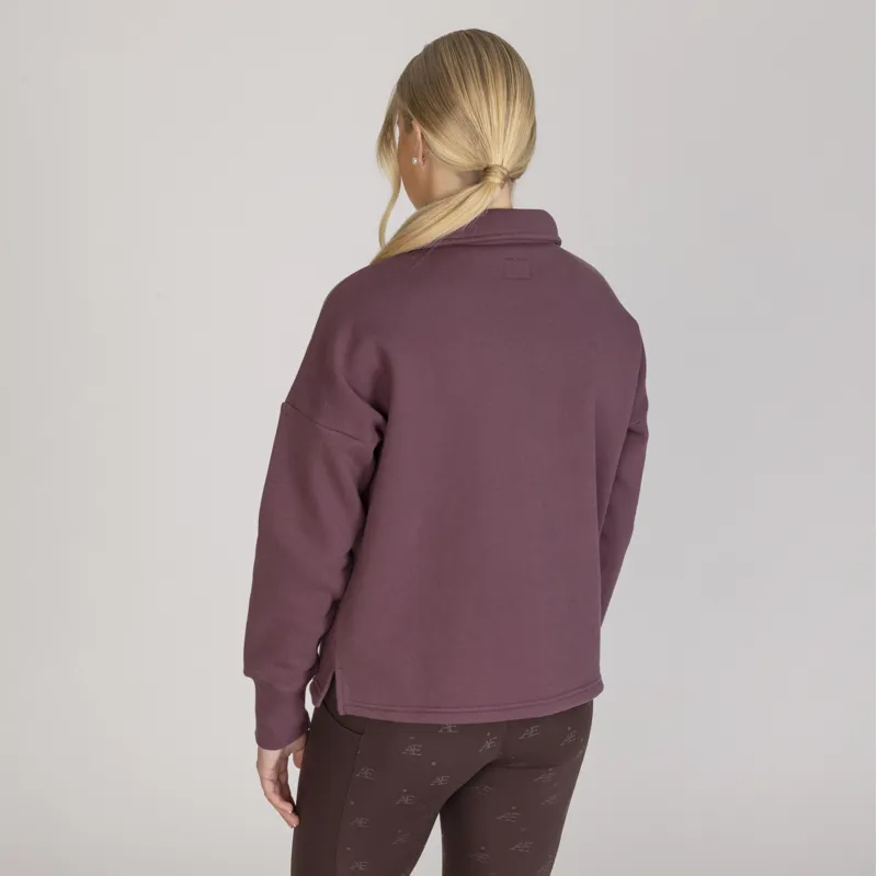 Aubrion Equestrian Quarter Zip Sweater - Thistle-4
