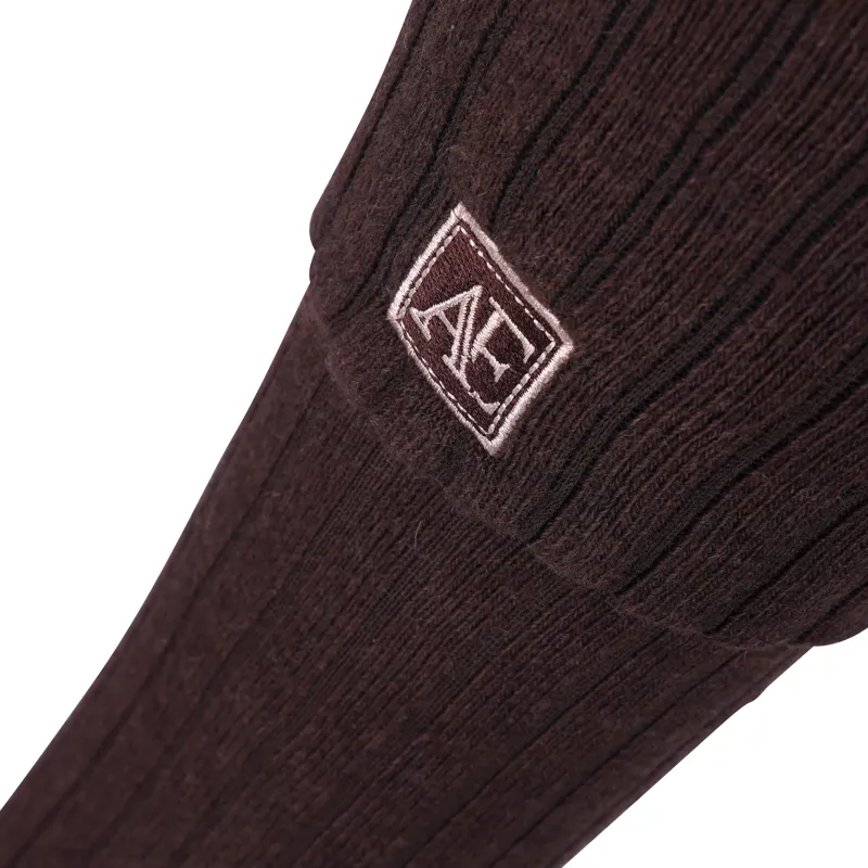 Aubrion Equestrian Knit Boot Socks - Espresso-4