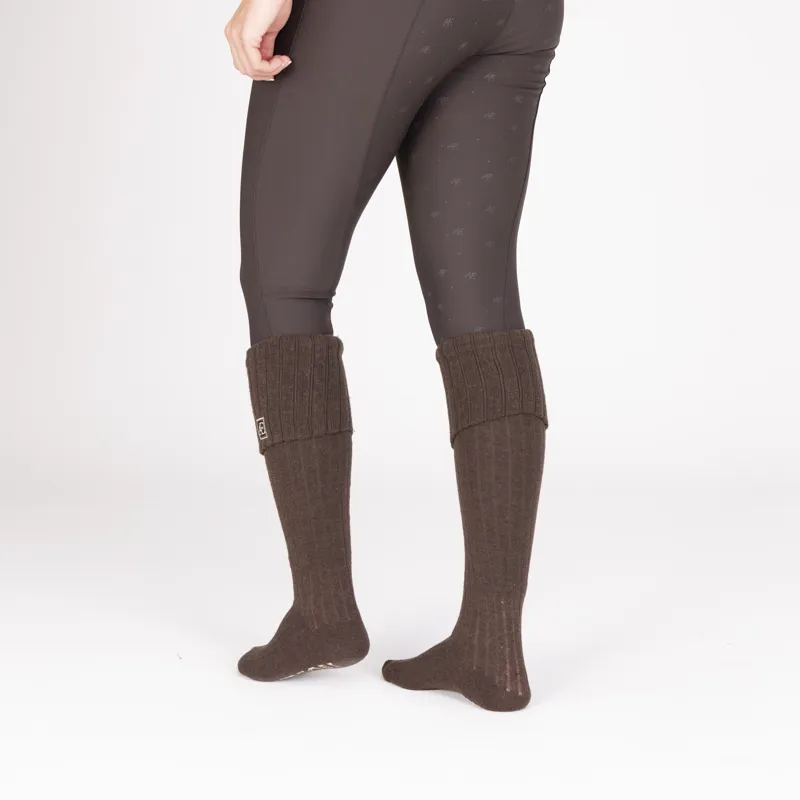 Aubrion Equestrian Knit Boot Socks - Espresso-3