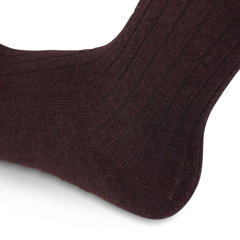 Aubrion Equestrian Knit Boot Socks - Espresso-5