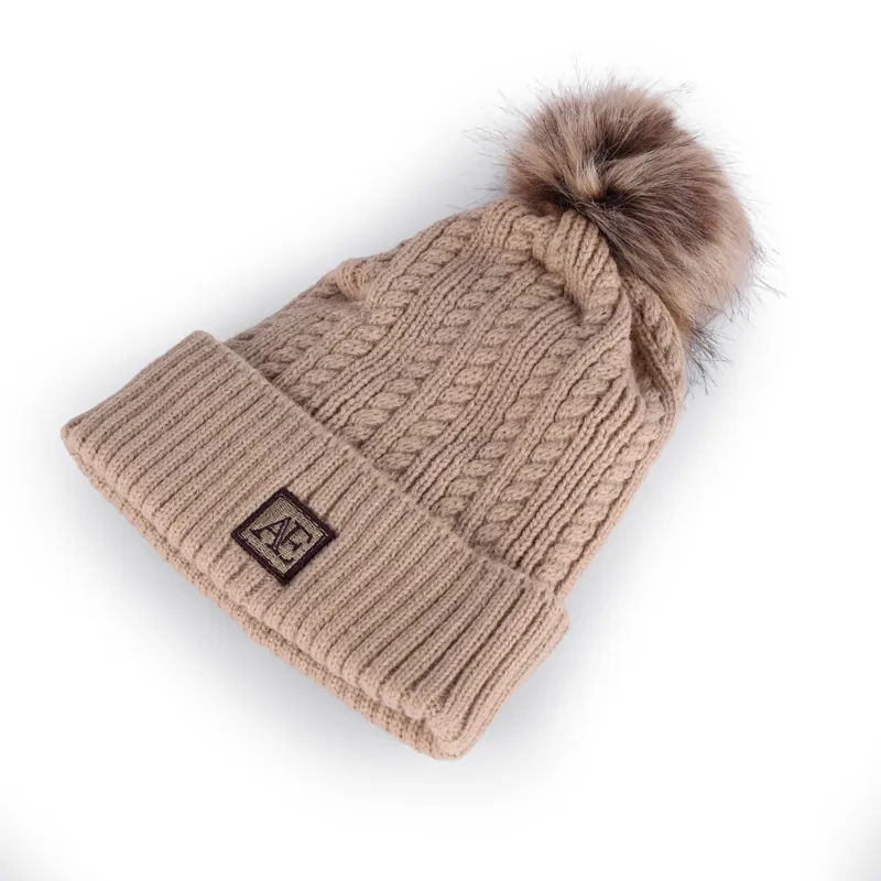 Aubrion Equestrian Knit Hat - Oat-1