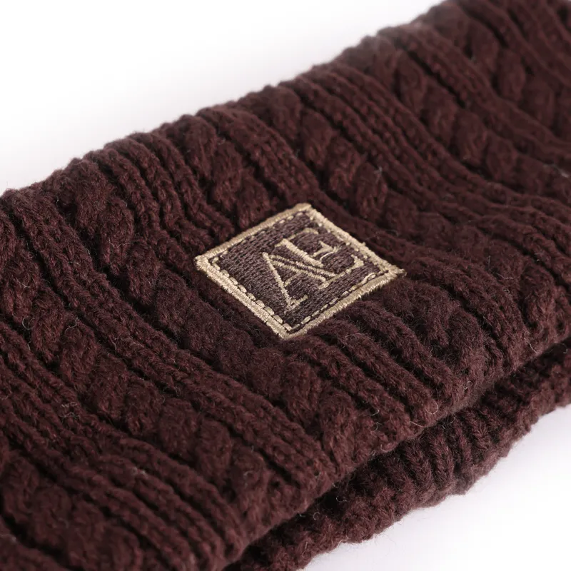 Aubrion Equestrian Knit Headband - Espresso-3