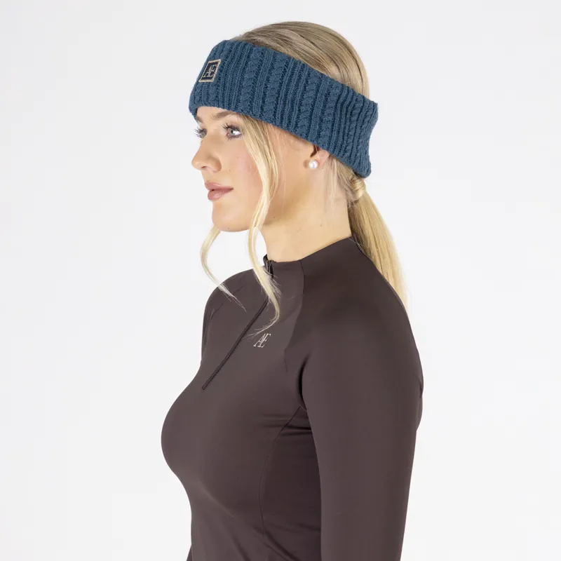 Aubrion Equestrian Knit Headband - Estate Blue-1