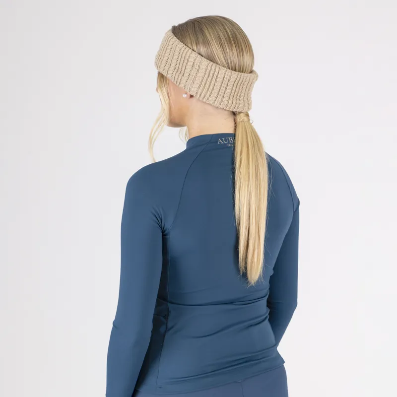 Aubrion Equestrian Knit Headband - Oat-2