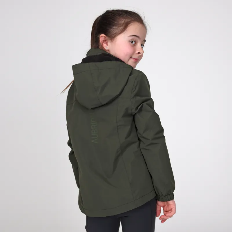Aubrion Young Rider React Thermal Waterproof Coat - Khaki-1