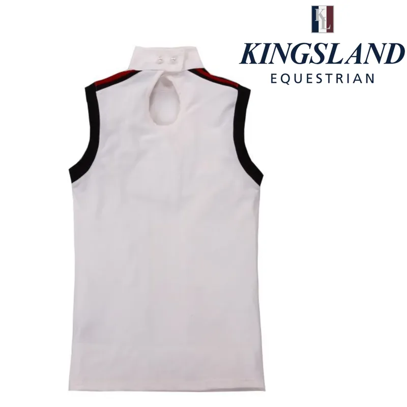 Kingsland Pamela Ladies Sleeveless Show Shirt 131-SS-665 - White-1