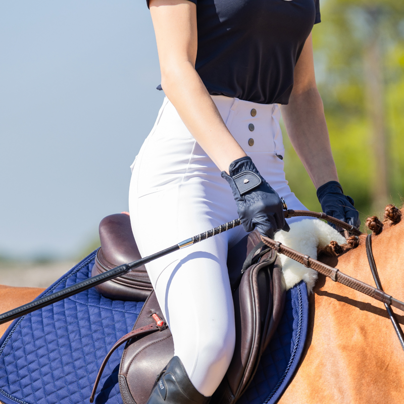 Woof Wear Competition Riding Tights - White-5