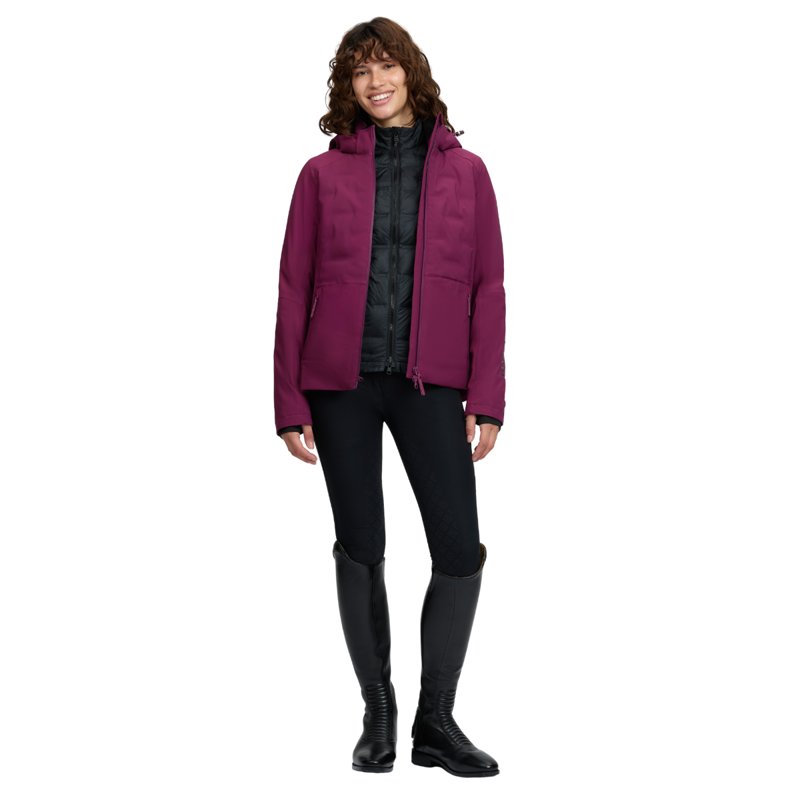 LeMieux Brooke 3 in 1 Waterproof Hybrid Jacket - Blackberry-10