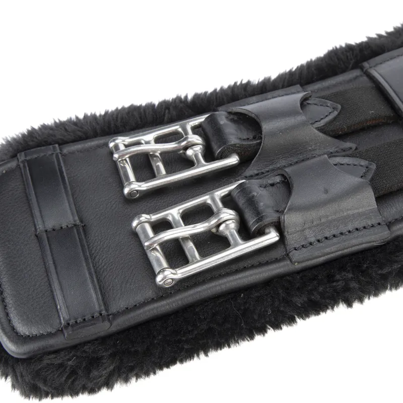 Shires Velociti LUSSO Dressage SupaFleece Girth - Black-1